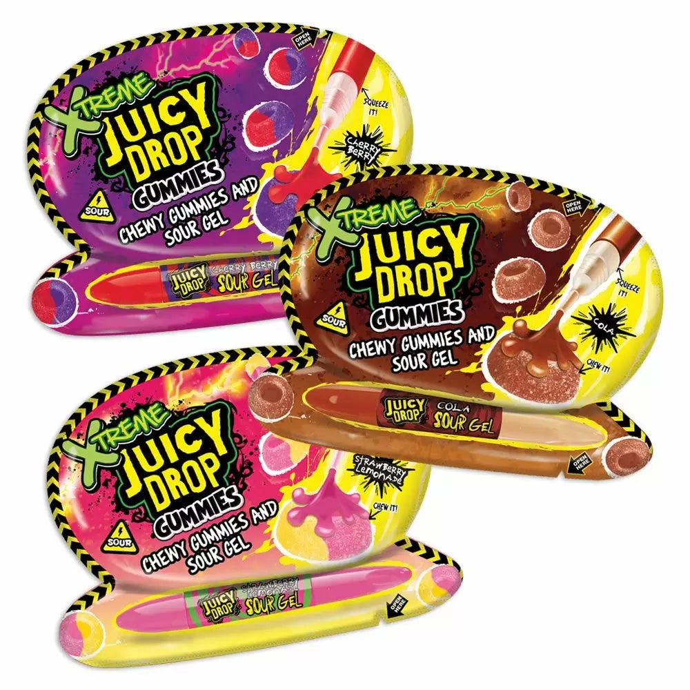 Bazooka Xtreme Juicy Drop Gummies moossweetsandchews