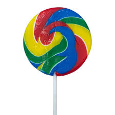 Rainbow Swirl Lollipops