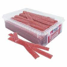 Fizzy Strawberry Belts Tub moossweetsandchews