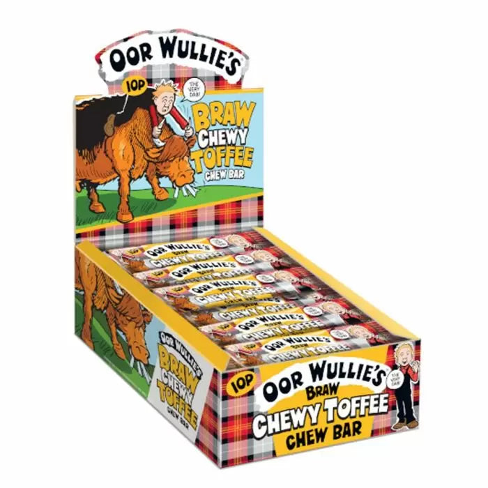 Oor Wullies Chewy Toffee Bar Full Box moossweetsandchews