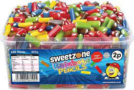 Assorted Mini Pencils Tub moossweetsandchews