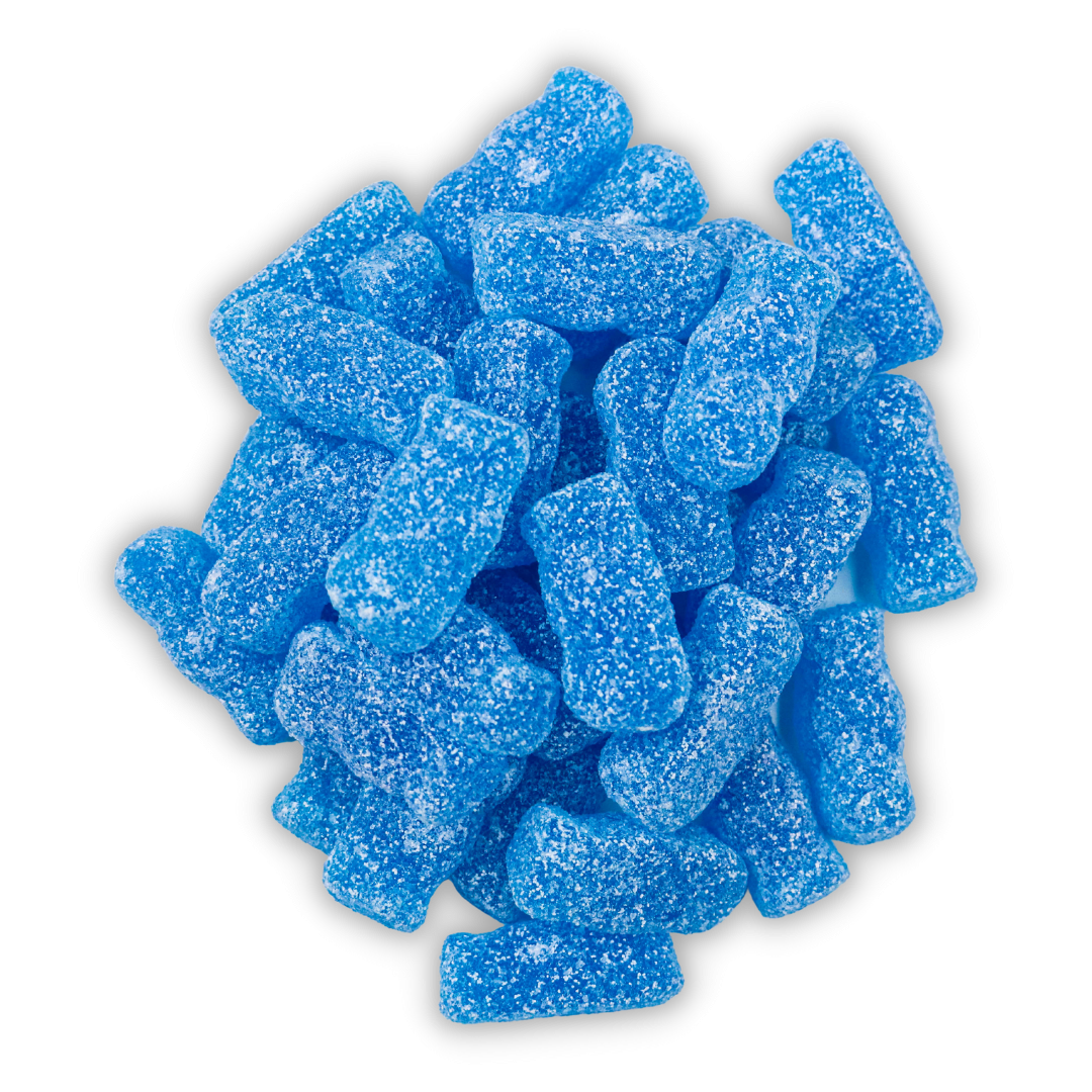 Vegan Fizzy Blue Jelly Babies moossweetsandchews