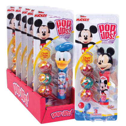 Pop Ups Lollipop Blisterpack - Disney Mix