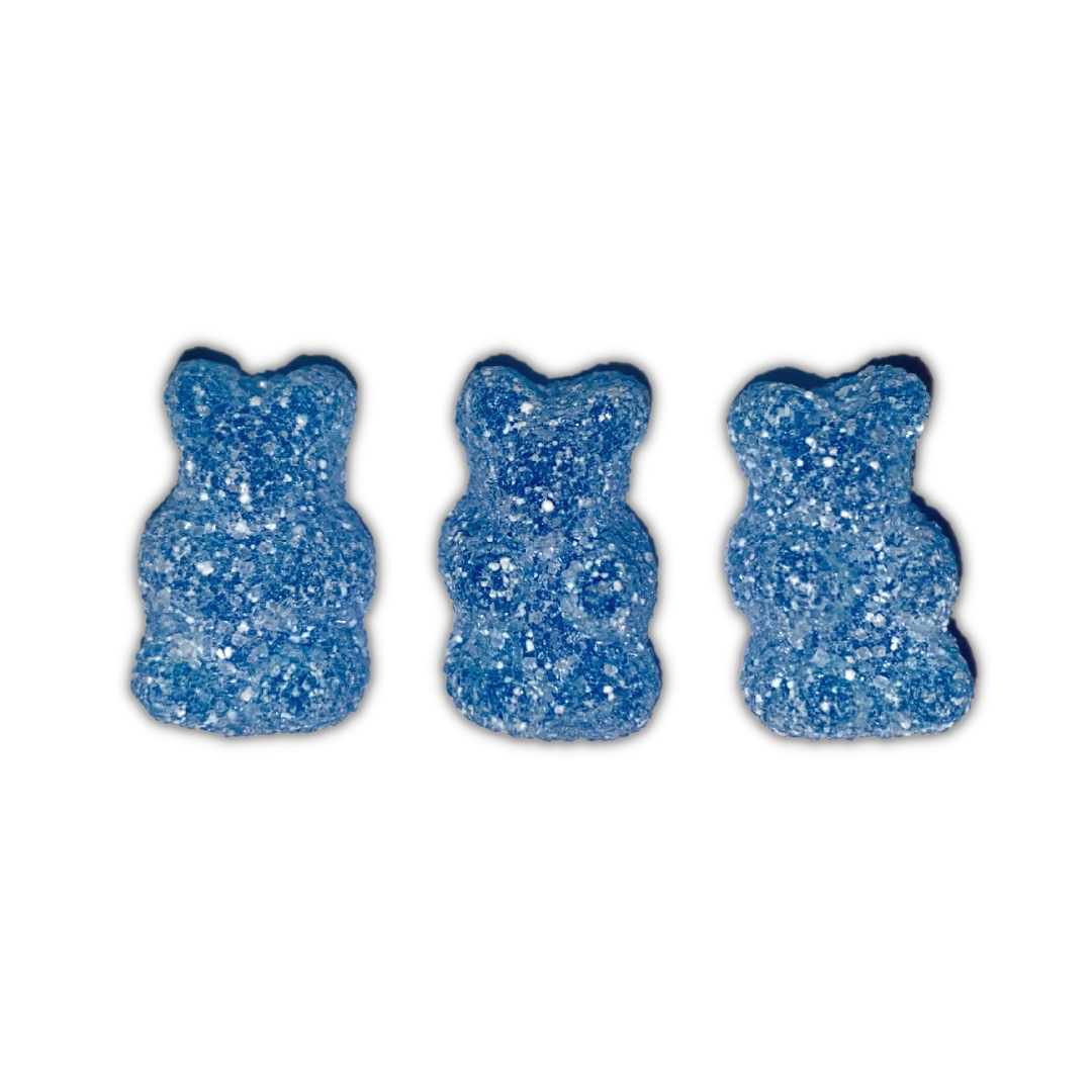 Vegan Fizzy Blue Bears moossweetsandchews