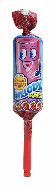 Chupa Chups Melody Pops Strawberry Flavour Lollipops