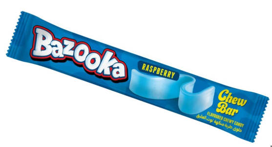 Bazooka Raspberry Chew Bar