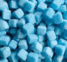 Blue Raspberry Cubes Full Jar