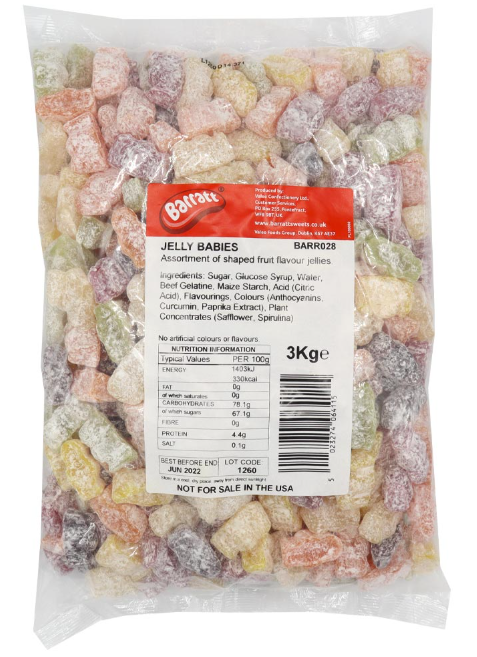 Dusted Jelly Babies Full Bag