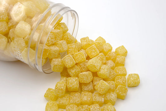 Pineapple Cubes Full Jar