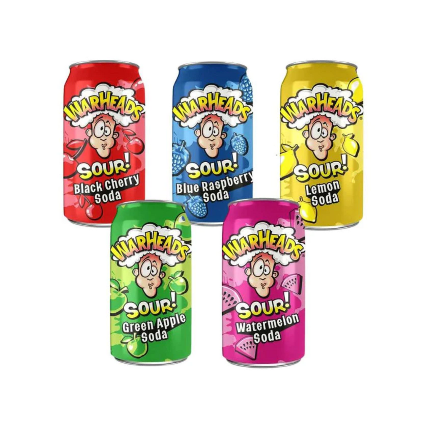 Warheads Sour Soda Can