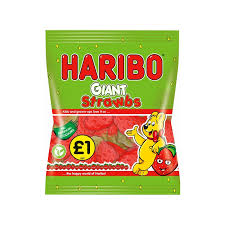 Haribo Giant Strawbs Bag