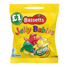 Maynards Bassetts Jelly Babies Sweets Bag