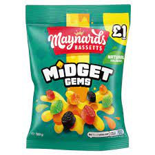 Maynards Bassetts Midget Gems Sweets Bag