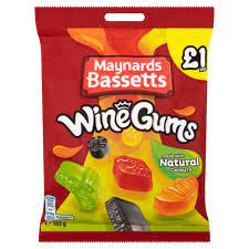 Maynards Bassetts Wine Gums Sweets Bag