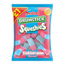 Swizzels Drumstick Squashies Bubblegum Share Bag